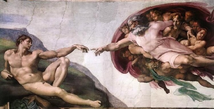 Michelangelo Cappella Sistina La creazione di Adamo