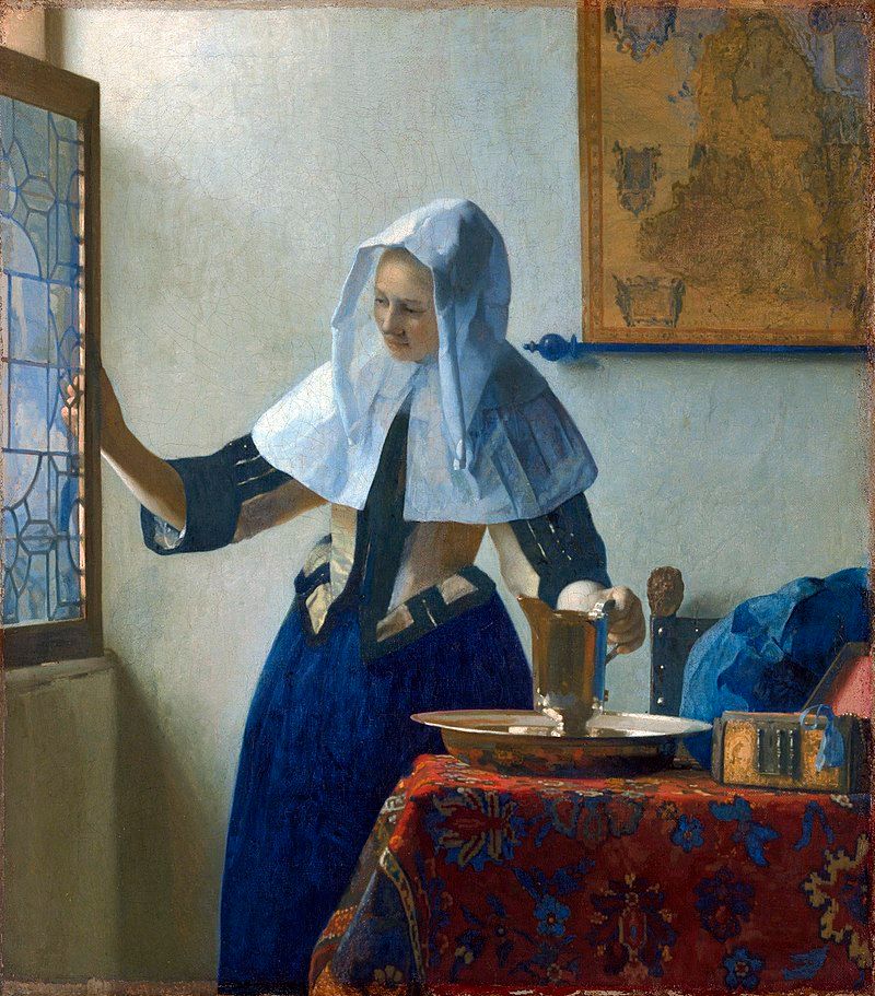 Jan Vermeer - Donna con brocca d'acqua - Scrivere: allenare la descrizione